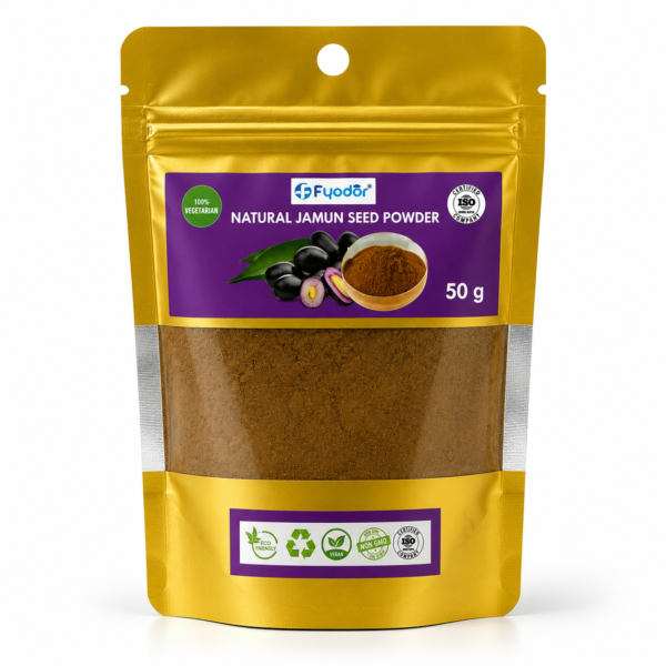 jamun seed powder 50g Fyodor Jamun Seed Powder - 50gm - Image 1